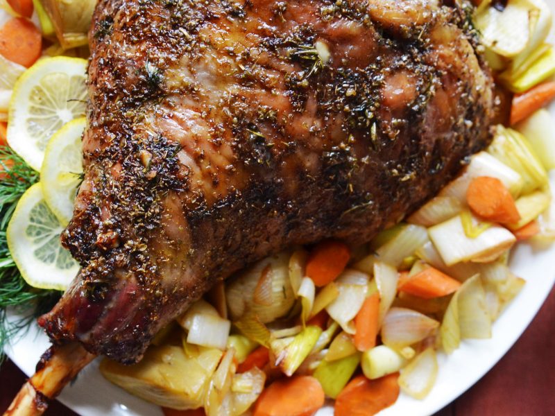 Andrew Zimmern's Roasted Leg of Lamb