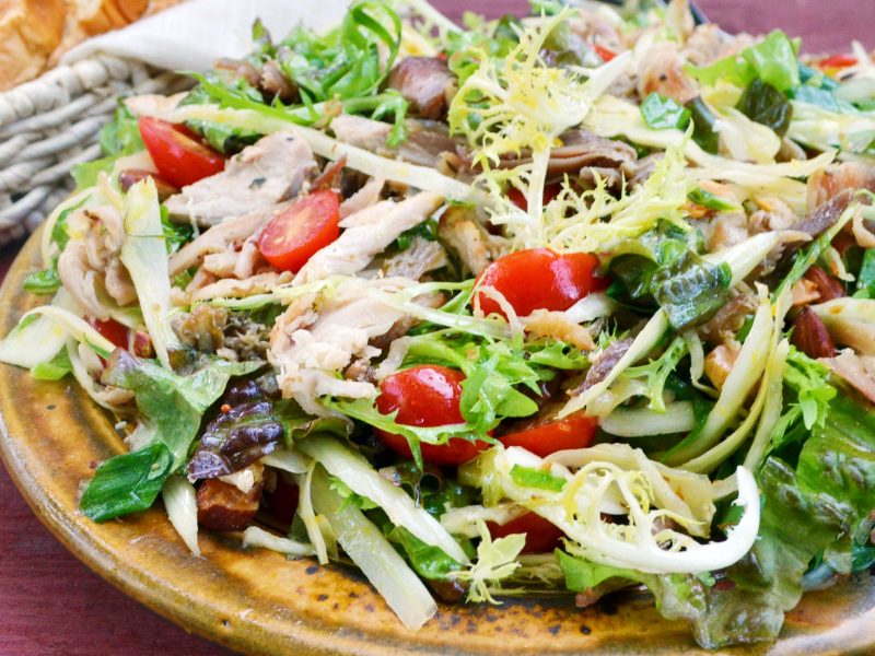 Andrew Zimmern's pheasant confit salad